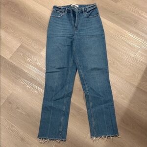 A&F curve love 90s straight ultra high rise jeans